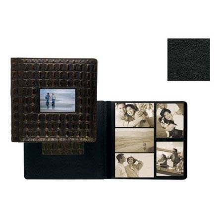 RAIKA Raika VI 113 BLK 4in. x 6in. Frame Front Large Album - Black VI 113 BLK